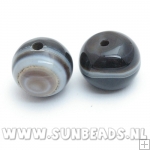 Halfedelsteen donut 15x10mm (agaat)