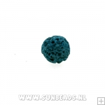 Lava kraal rond 6mm (petrol)