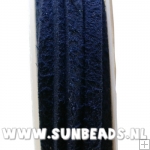 Suede veter 2meter (donkerblauw)