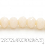 Facet kraal donut 6x4mm (nude)