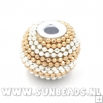 Kashmiri kraal rond (goud/zilver)